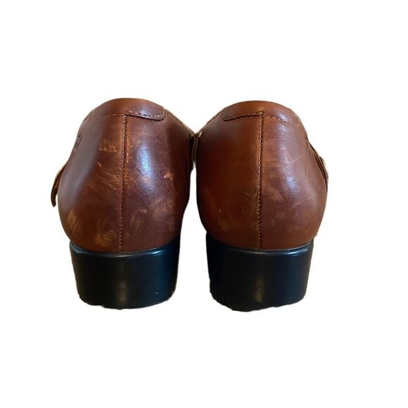 Avaron Brown Leather Mary Janes Comfort Shoe - 9.5 - Picture 3 of 13